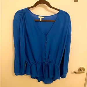 Blue silk joie blouse. Pure silk. Size M